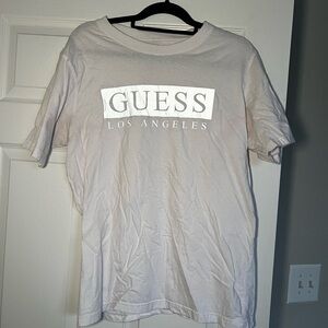 Guess Los Angeles Men's Light Cream Tee